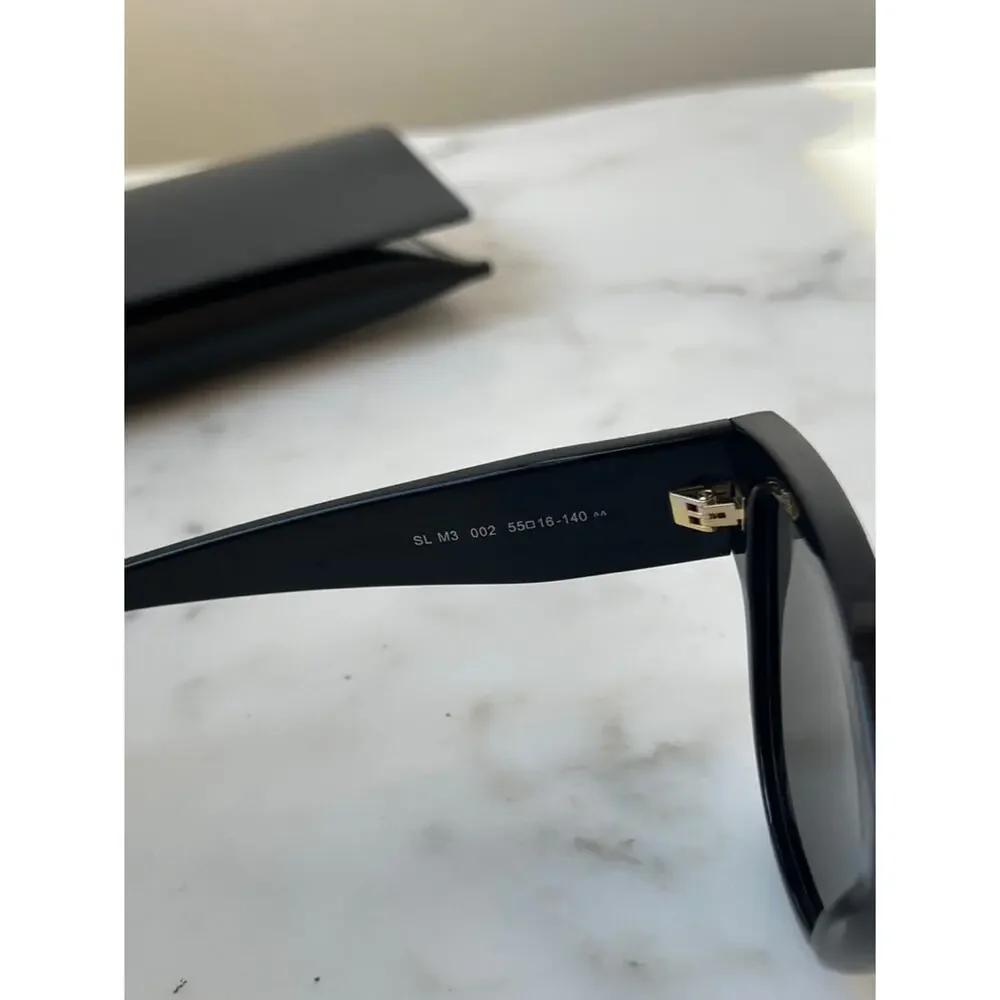 NEW Saint Laurent SL M3 Black Cat Eye Sunglasses